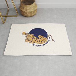power tiger blue Rug | Cute, Asian, Pattern, China, Power, Asia, Symbol, Love, Graphicdesign, Strenght 
