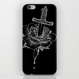 rose and dagger iPhone Skin