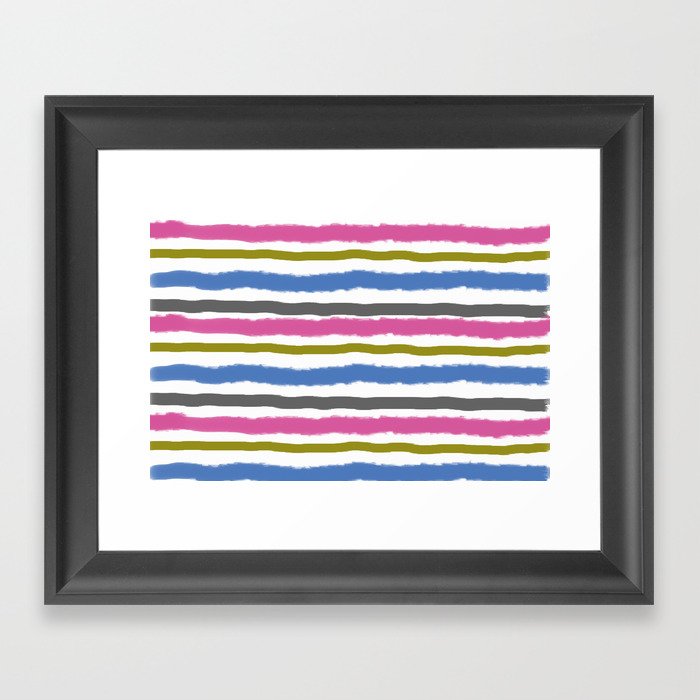 stripes Framed Art Print