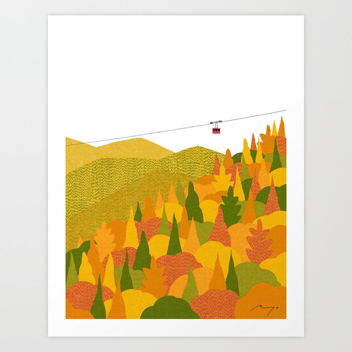 Autumn colors Art Print