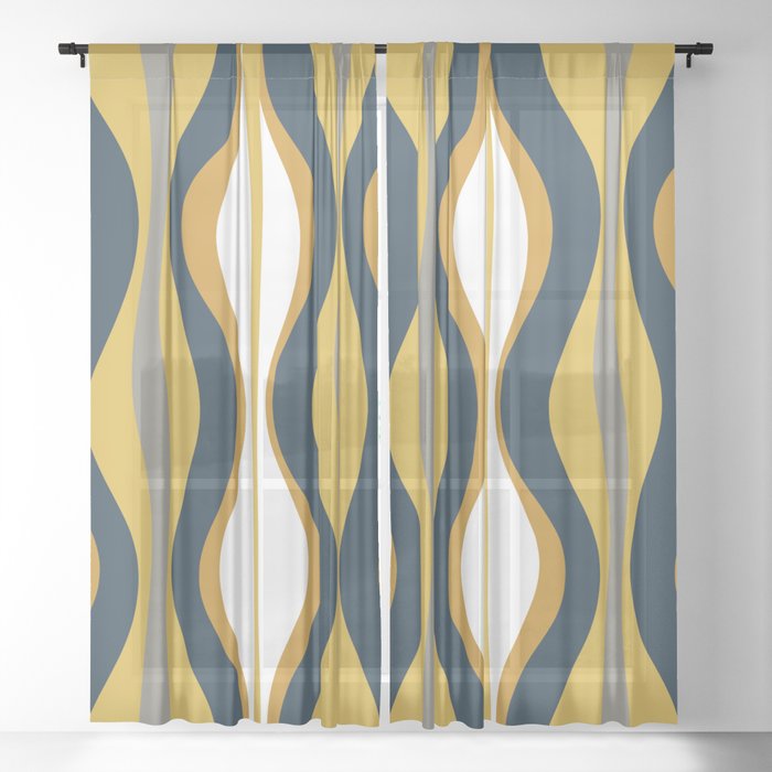 Hourglass Abstract Mid Century Modern Retro Pattern in