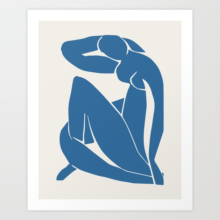 Blue Woman 2, Henri Matisse Blue Nudes II, Art Décor Art Print