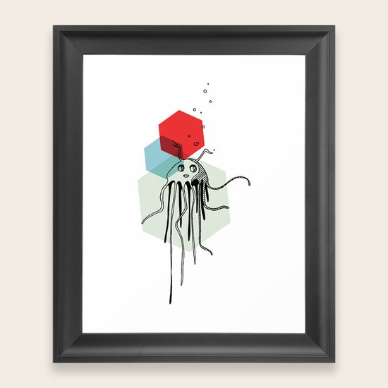 Squiggy Framed Art Print