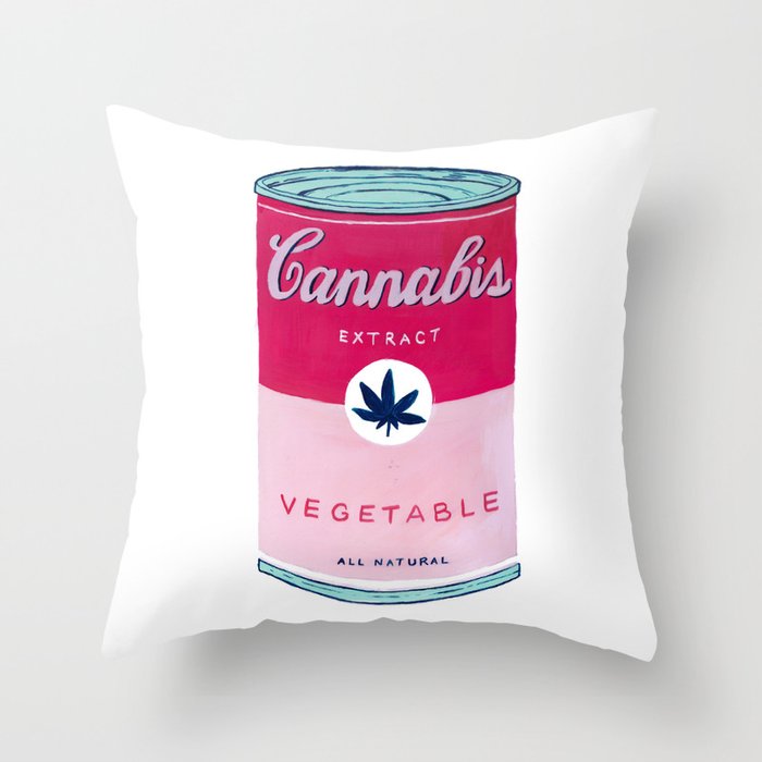 Cannabis Soup Throw Pillow