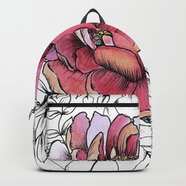Painted Peony Garden Backpack