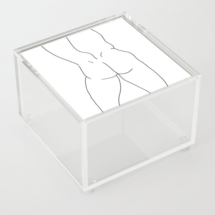 Curved Male Back Acrylic Box