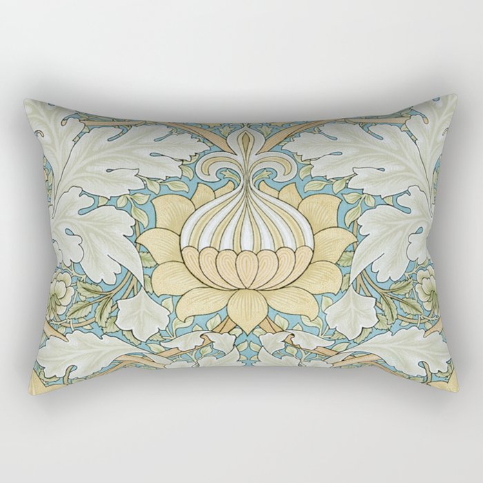 William Morris Vintage St James Palace 1881 Rectangular Pillow