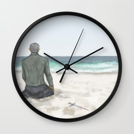 Rowan on the Beach Wall Clock