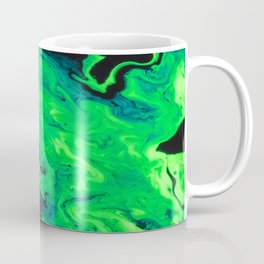 Black and Green Marble Painting Coffee Mug