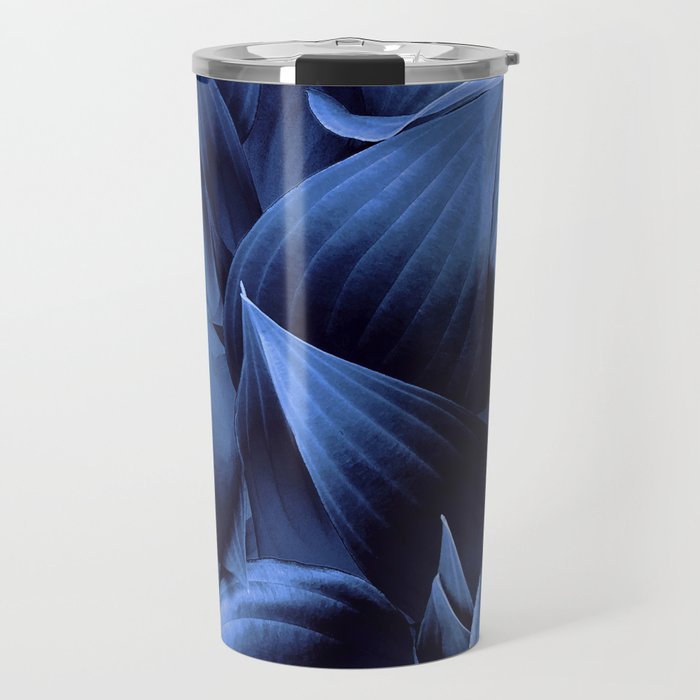 Blue Foliage Travel Mug