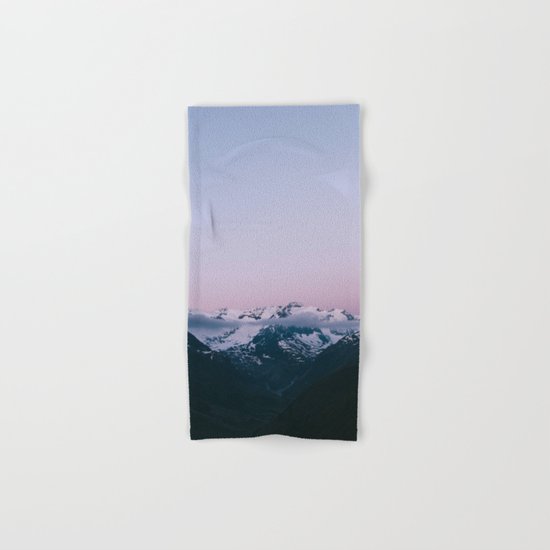 Sunset Mountains (pastel) Hand & Bath Towel