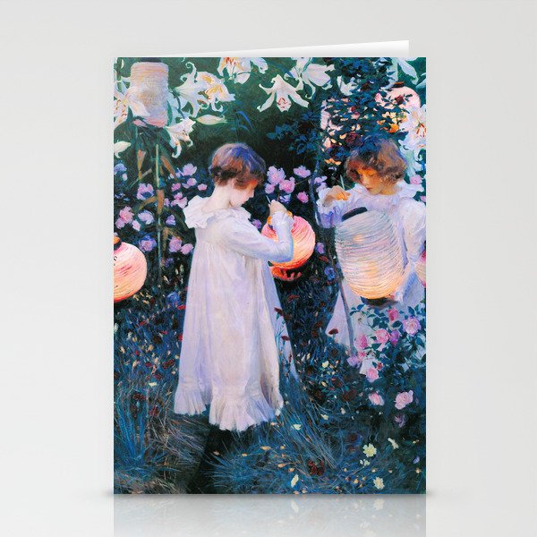 John Singer Sargent - Carnation, Lily, Lily, Rose Stationery Cards