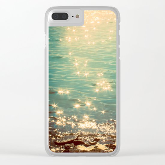 Showering in Sparkling Sunshine Clear iPhone Case