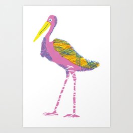 Flamingo Imported from South America Art Print