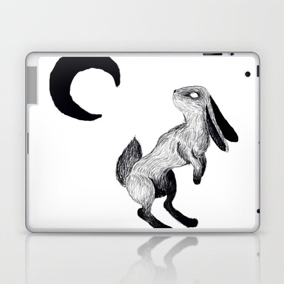 The Hare and Her Moon Laptop & iPad Skin