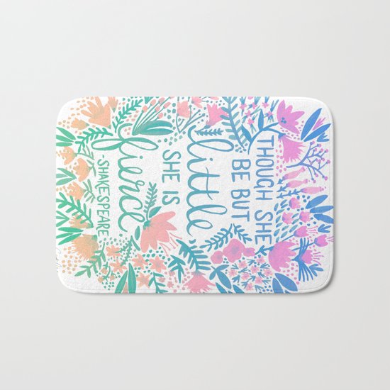 Little & Fierce – Lavender Mint Ombré Bath Mat