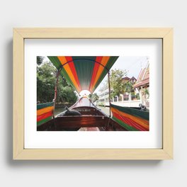 Bangkok Boat Ride Recessed Framed Print