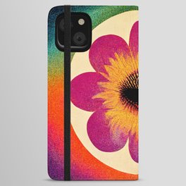 70s daisy flower  iPhone Wallet Case
