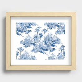 Toile Tropical Islands Recessed Framed Print