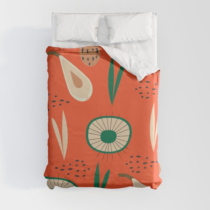 Abstract with pears Duvet Cover