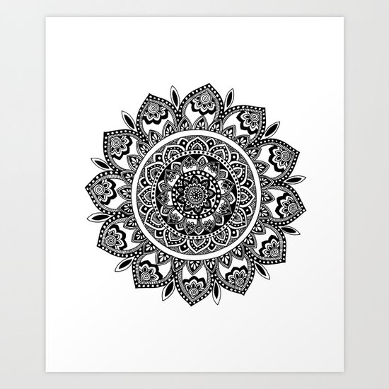 Bora Bora Mandala Art Print