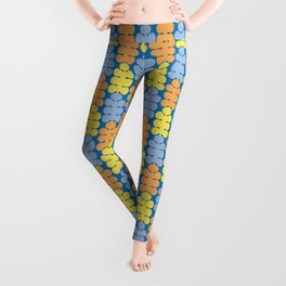 Spring colorful pattern with trees Leggings