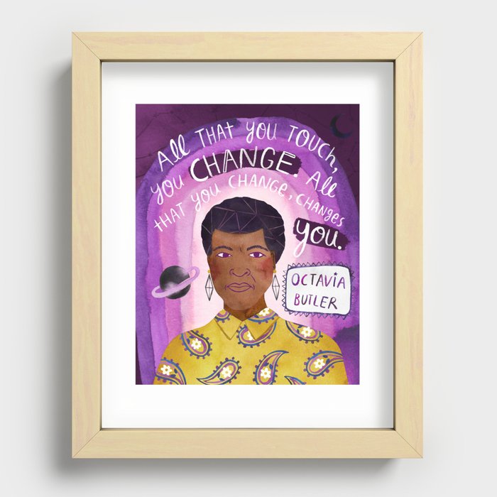 Octavia Butler Recessed Framed Print