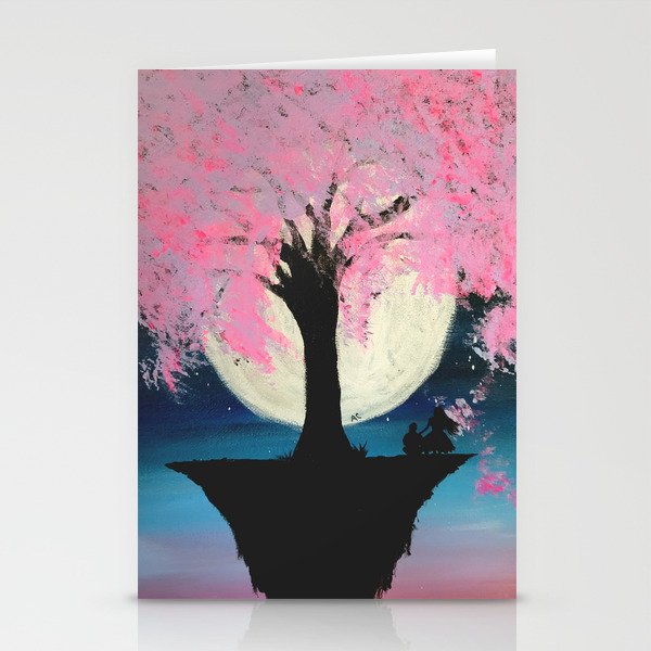 Cherry Blossom Galaxy  Stationery Cards