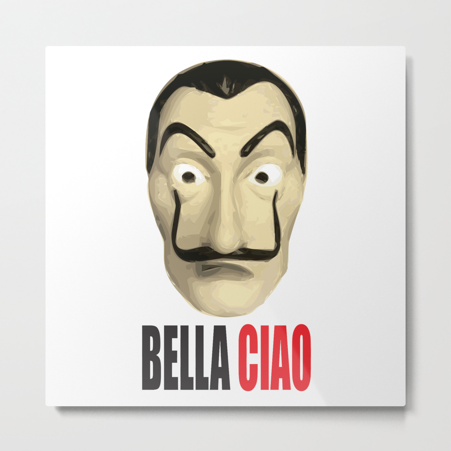 Dali Mask La Casa De Papel Bella Ciao Metal Print By Mimogoshopping Society6