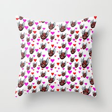 Sneaky Cat Face Throw Pillow