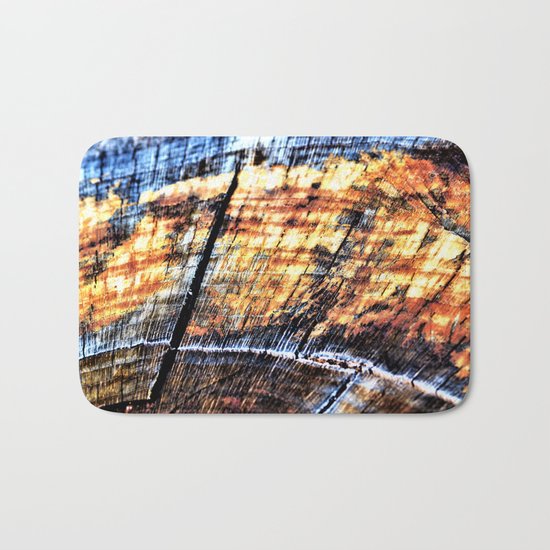 Macro Tree Stump Rings Bath Mat