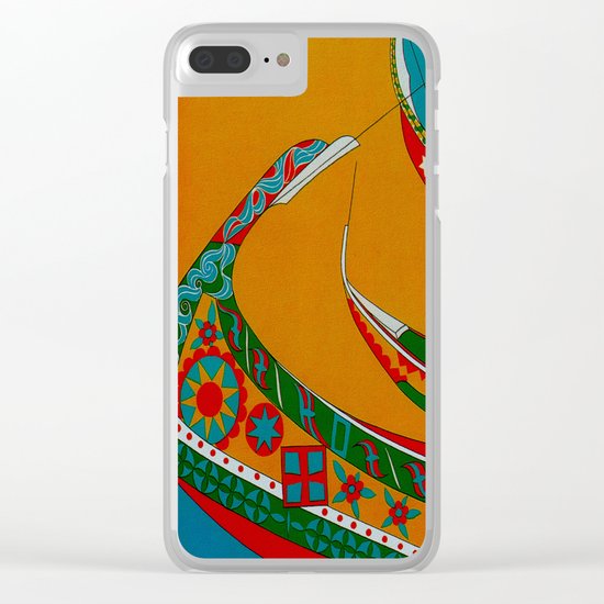 Portuguese Fishing Boats - Vintage Travel Clear iPhone Case