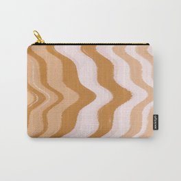 Coffee and Cream Waves Carry-All Pouch