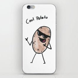 cool potato spud  iPhone Skin