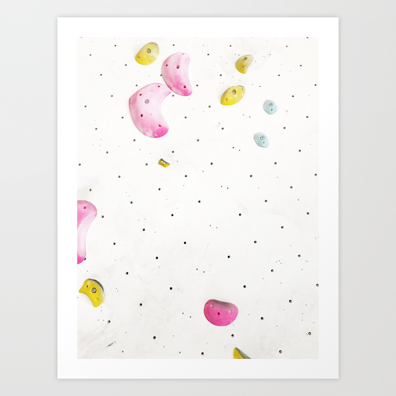 Geometric Abstract Free Climbing Bouldering Holds White Minimal