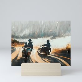 Race Against the Rain Mini Art Print