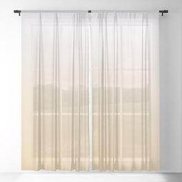 DESTINATION UNKNOWN - Minimal Plain Soft Mood Color Blend Prints Sheer Curtain