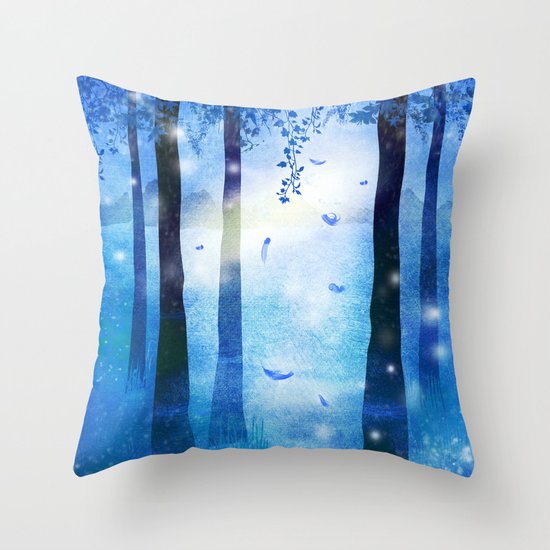 Sunrise in Winter Throw Pillow