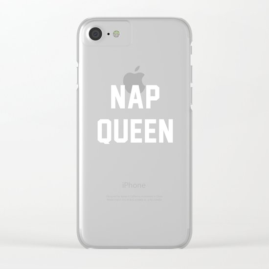Nap Queen Clear iPhone Case