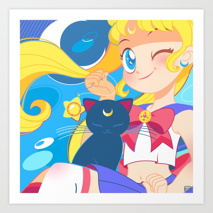 Sailor Moon by Bunny Art Print