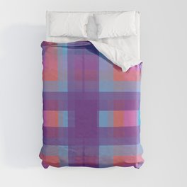 rose plaid Duvet Cover