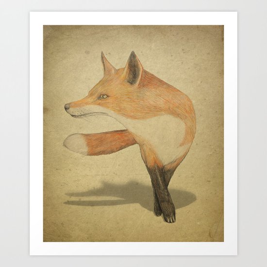 Cool Fox Art Print