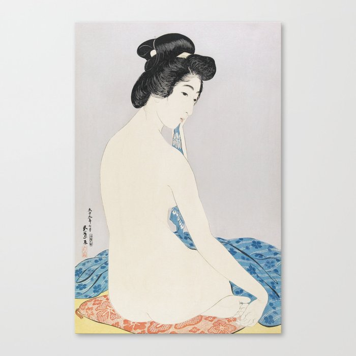 Woman After a Bath Canvas Print