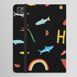 All Together Black iPad Folio Case | Collage, Animal, Curated, Manatee 