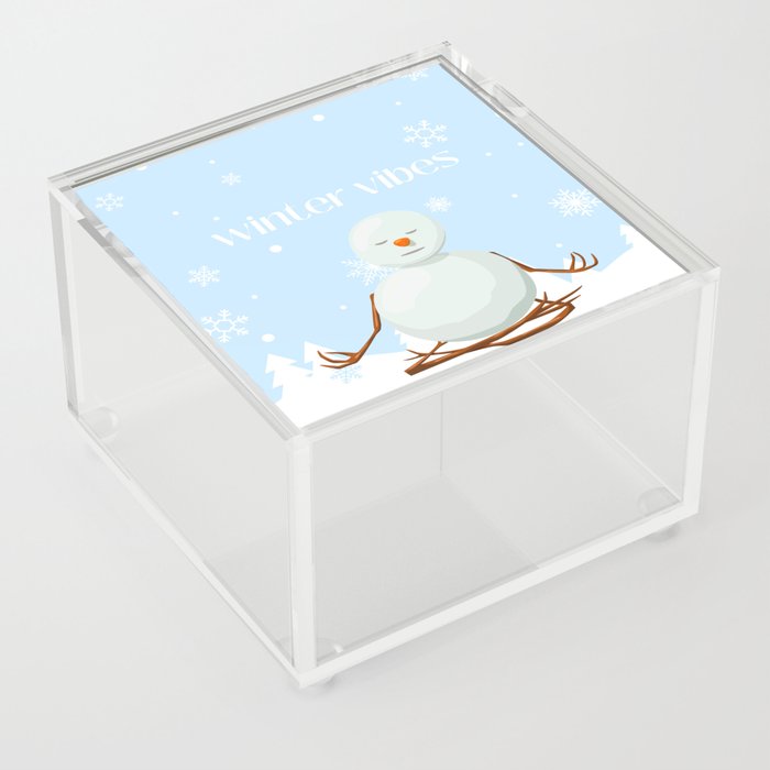 Winter Vibes Acrylic Box