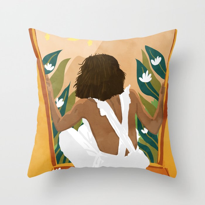 The wild world and a rebel heart Throw Pillow