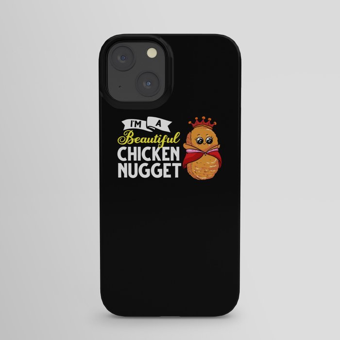 Chicken Nugget Girl Queen Vegan Nuggs Fries iPhone Case