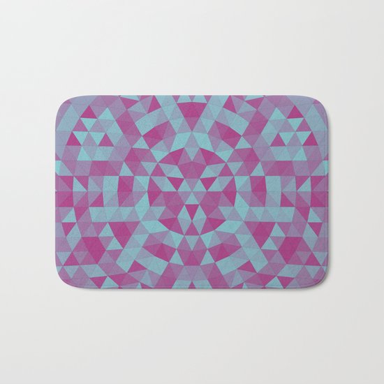 Triangle mandala 2 Bath Mat