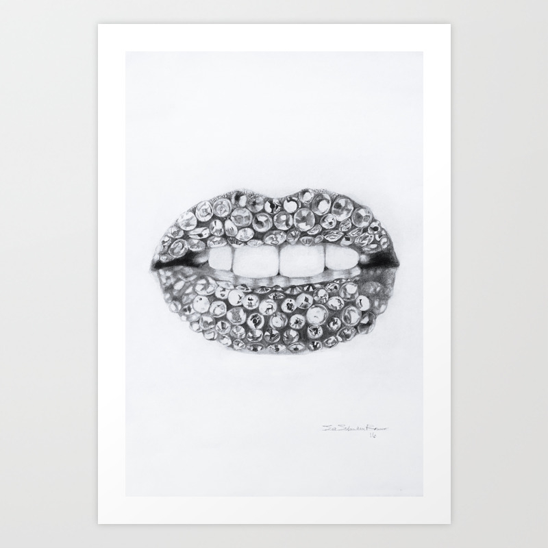 diamond lips wallpaper