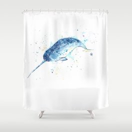 Narwhal - Unicorn of the Sea Shower Curtain
